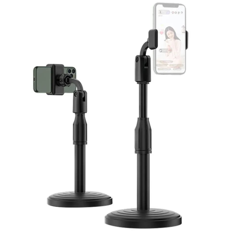 360° Rotating Adjustable Desktop Phone Stand – Universal Live Streaming & Overhead Mount